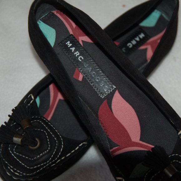 Marc Jacobs Black MoccASINS - Picture 1 of 8